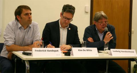 Ludwig tijdens het debat