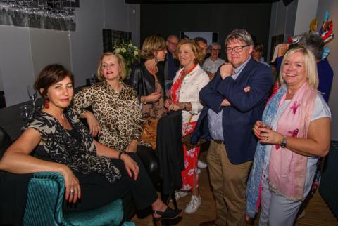 Ludwig en Sonja op de vernissage van Christel Verjans