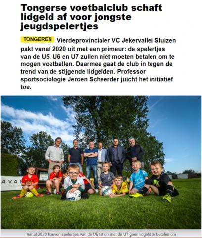 Extract van krantenartikel online